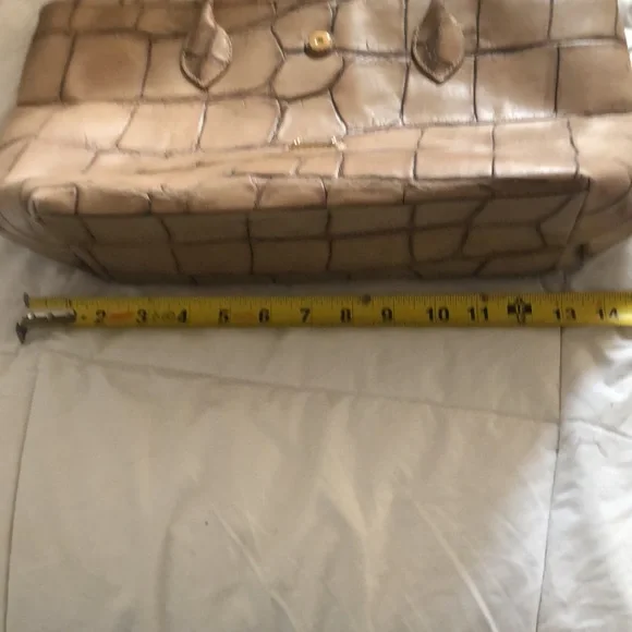 Dooney & Bourke Tan Croc-Embossed Tote - Picture 10 of 11